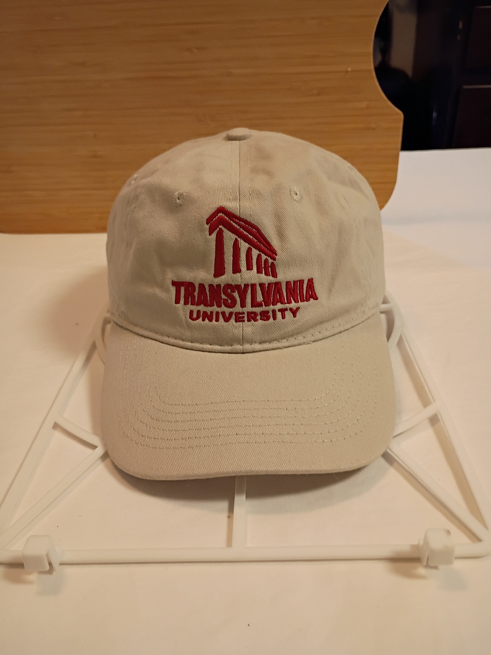 Port and Company Transylvania University Beige Hat with Red Embroidery